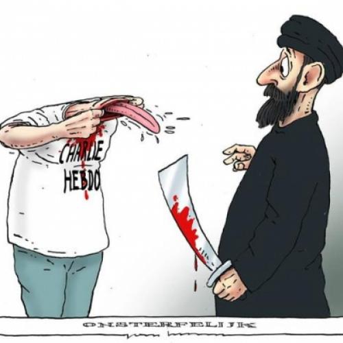 Cartunistas homenageiam Chalie Hebdo, que foi atacado por terroristas