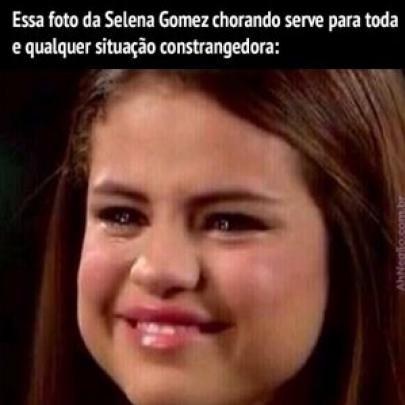 Selena Gomez chorando serve para qualquer situação