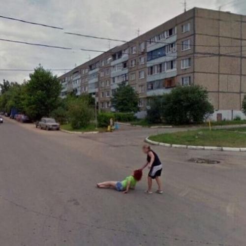 20 imagens bizarras do Google Street View e Google Maps