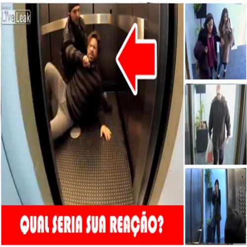 O que você faria se visse alguém sendo morto no elevador?