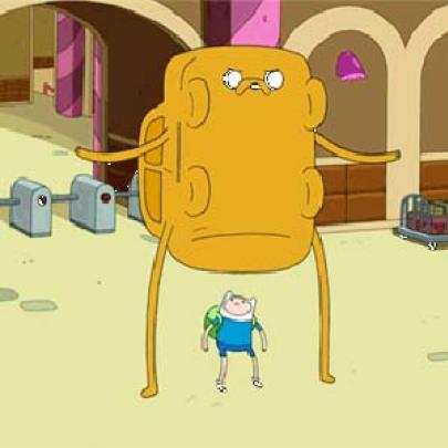 Finn se arrependeu de usar o jake-carro.