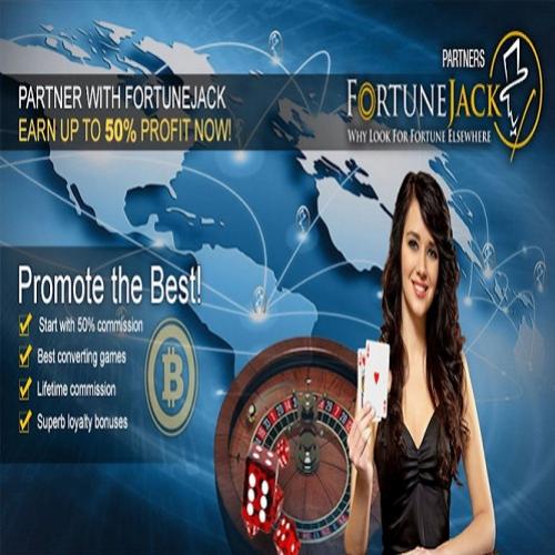 Fortunejack casino lança programa lucrativo de afiliados pago em bitco