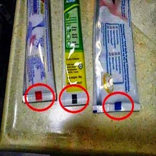 Você por acaso sabe o que significa a cor da sua pasta de dente?