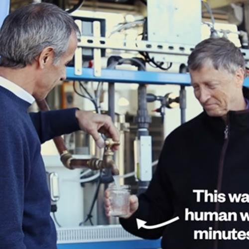 Bill Gates e a máquina que transformar esgoto em água potável