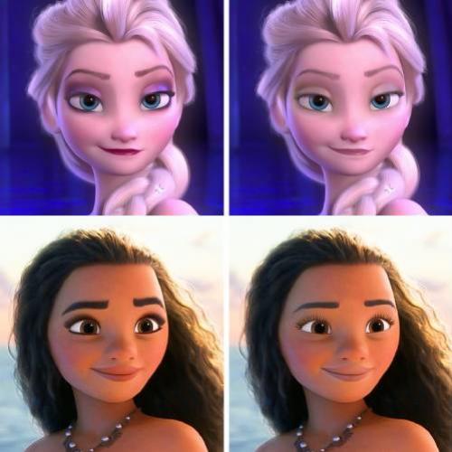 17 personagens da Disney sem maquiagem