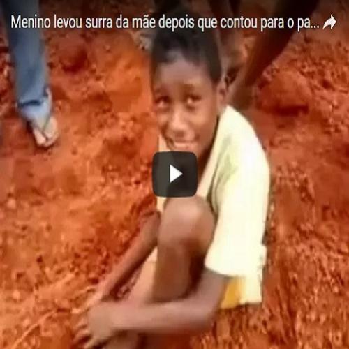 Levou surra da mãe porque contou ao pai que era corno