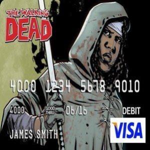 Cartão de débito do The Walking Dead