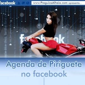 Agenda de Piriguete no facebook