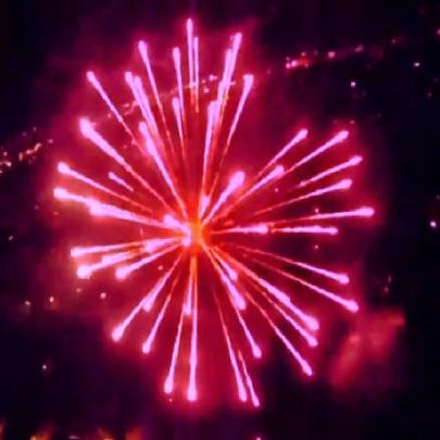 GoPro mostra novo ângulo para uma queima de fogos de artificio