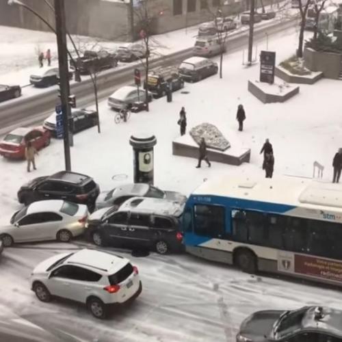 Neve e Trânsito, uma combinação impactante