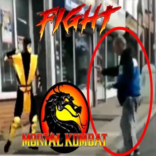 Mortal Kombat da vida real - Scorpion vs Bêbado