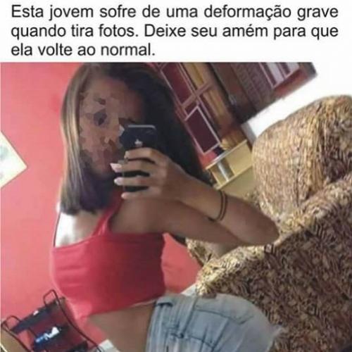 Essa jovem precisa muito de sua oração