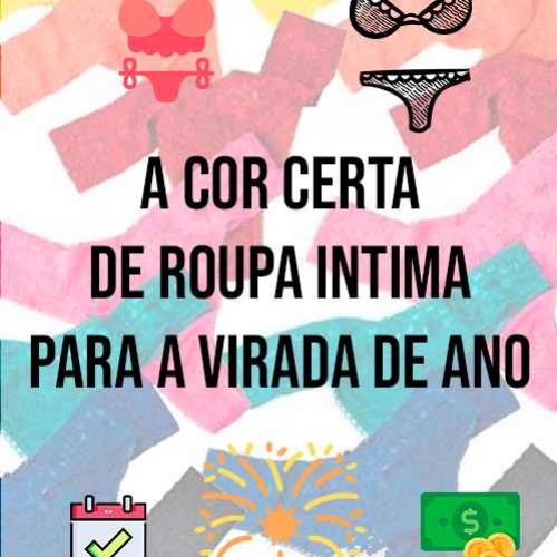 A cor certa de roupa intima para a virada de ano