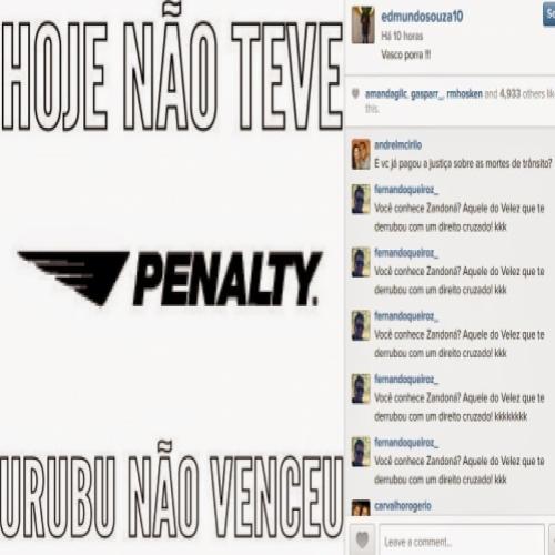 Edmundo usa redes sociais para provocar o  Flamengo !