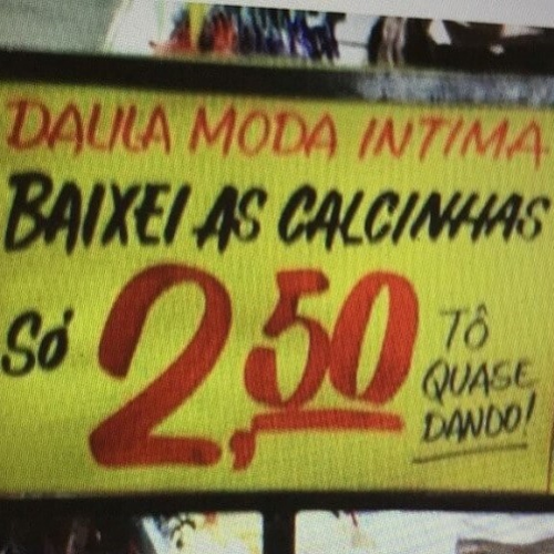 Placas de avisos e propagandas que fazem a gente dar muitas risadas