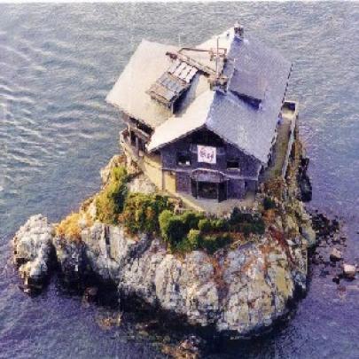 A casa sobre o rochedo em Narragansett
