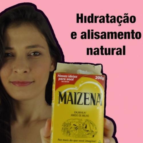 Hidratação e alisamento natural com maizena