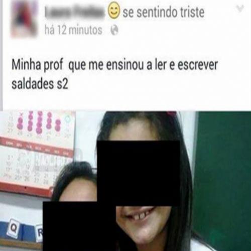 Como não homenagear sua professora de português