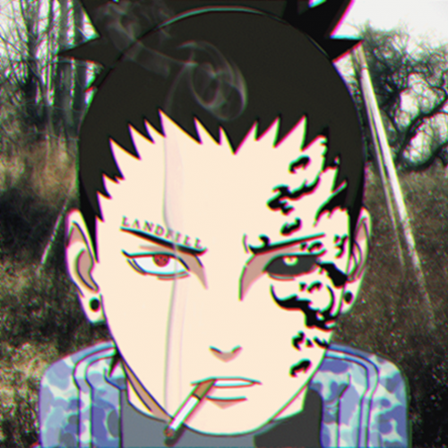 Shikamaru por trás de seu cigarro