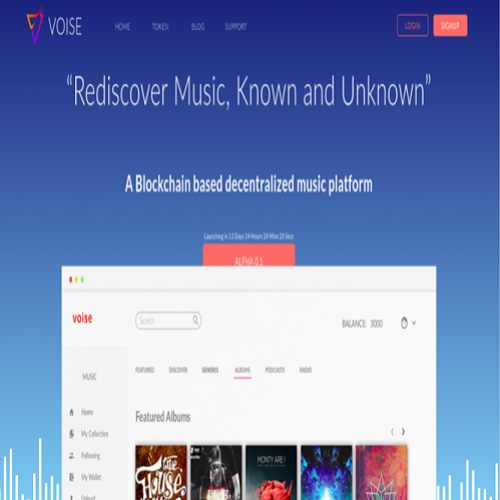 Plataforma de blockchain para artistas musicais voise lança versão alf