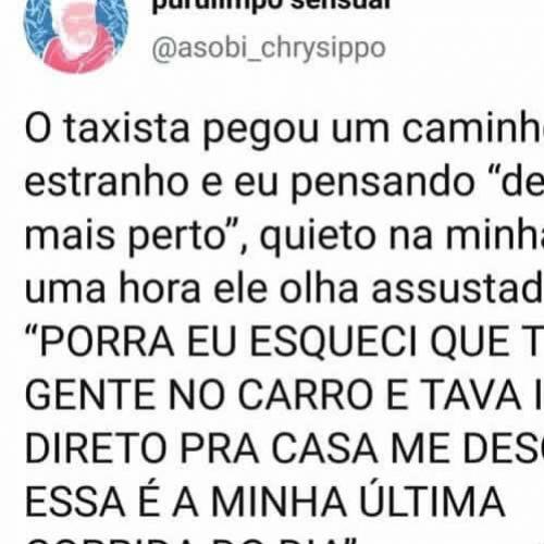  Quando o taxista comete um grande erro