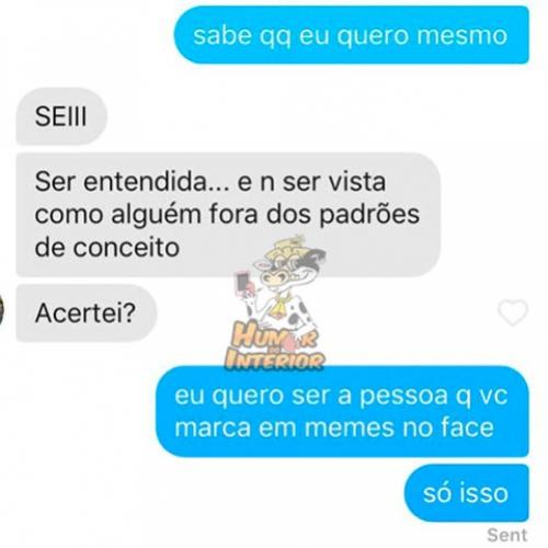 Só queria ser uma coisa 