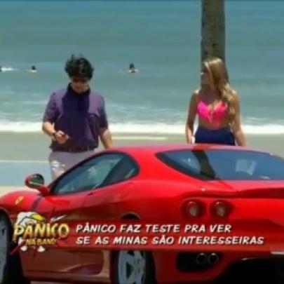Programa Pânico realiza o teste da Ferrari na praia