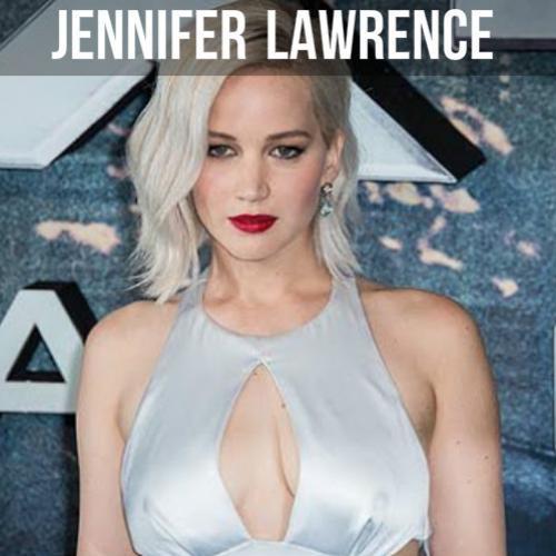Jennifer Lawrence com decote arrasador