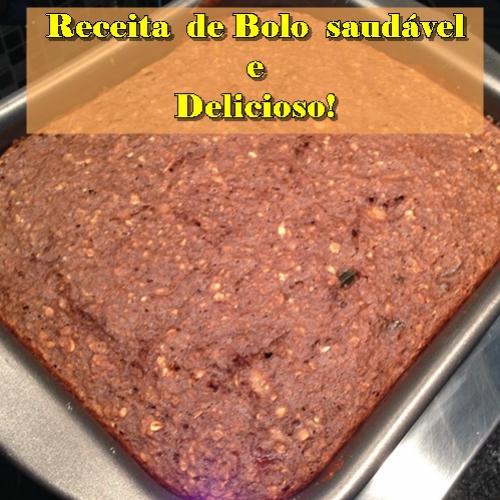 Receita de Bolo Saudável com Frutas Secas, banana e Cacau!