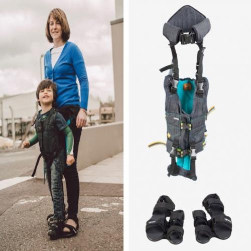 Mãe cria equipamento que ajuda crianças com paralisia a andar
