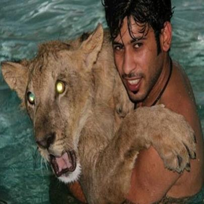 Milionário árabe cria animais selvagens como hobby