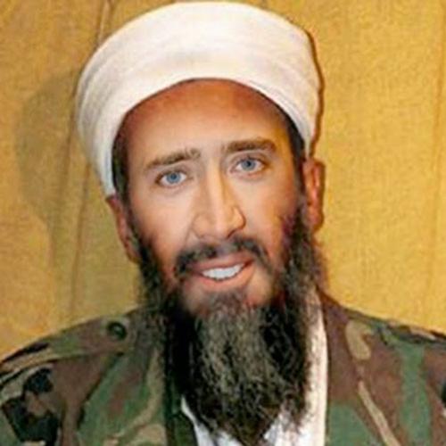 Nicolas Cage promete ir atrás de Bin Laden