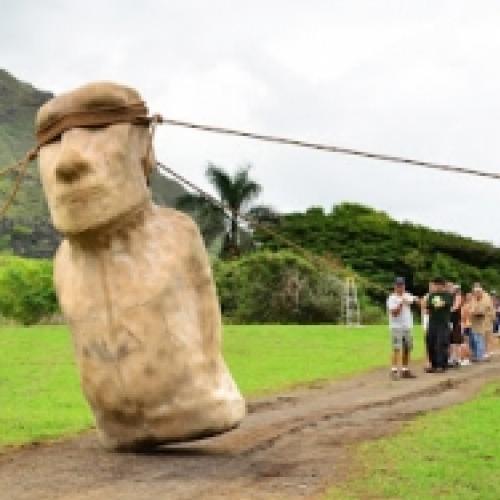 Veja como eles moviam as estátuas da Ilha de Páscoa