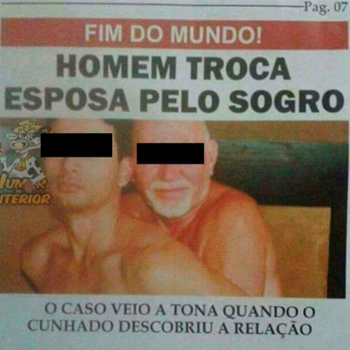 Homem troca esposa pelo sogro 