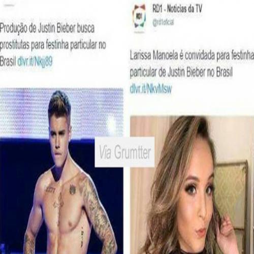 Justin Bieber adora uma novinha igual a Larissa Manoela