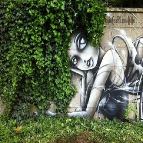 Incríveis artes de rua interagindo com a natureza