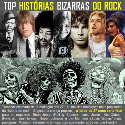 Histórias bizarras do Rock