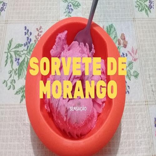 Receita do Sorvete de Morango Pra Derrotar o Calor