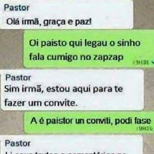 Convide de um pastor..