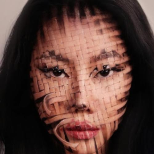 Artista usa maquiagem para criar ilusões de ótica #3