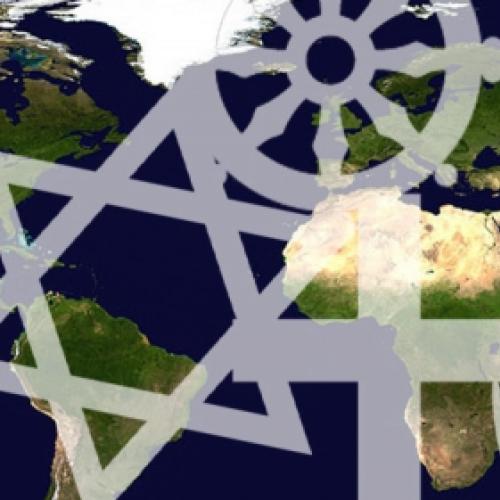 Um mapa mostra a expansão das grandes religiões do mundo