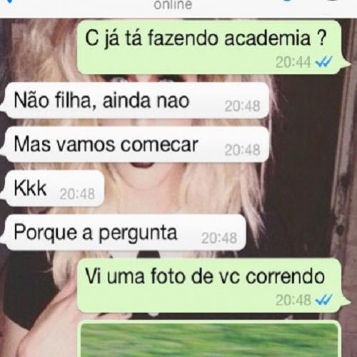 Mãe, você está fazendo academia?