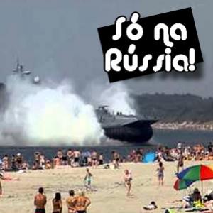 Como é uma praia na Rússia?