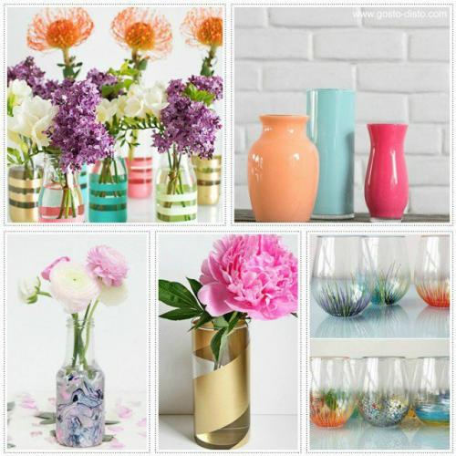 Faça você mesma lindos vasos de flores decorados – DIY