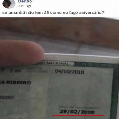 Hoje seria dia 29 e meu aniversário.