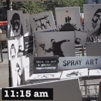 Obras de Banksy vendidas a preço de banana