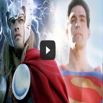 Confronto entre Super Man VS Thor quem ganha? Confira o vídeo.