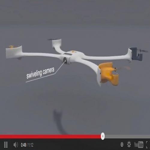 Câmera de pulso vira mini-drone
