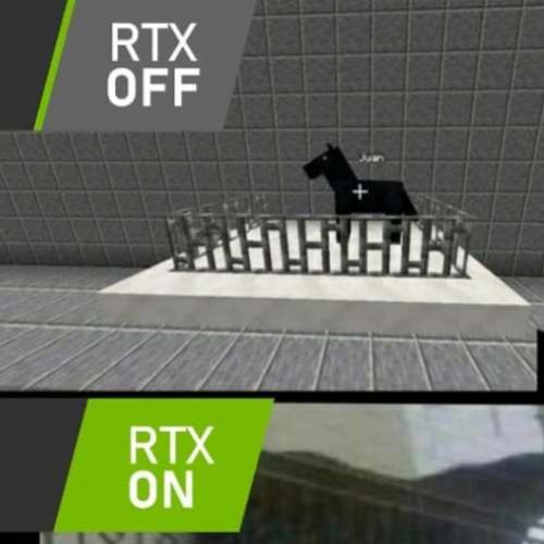  Minecraft com RTX ON/OFF