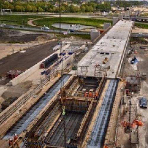 Veja o jeito inovativo que os holandeses constroem um viaduto